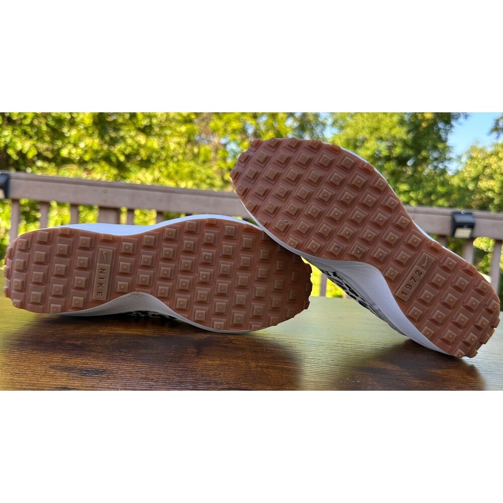 Nike Waffle One DZ5201-100 Leopard Print Swoosh White Orange Women’s 7 Shoes - Picture 13 of 16